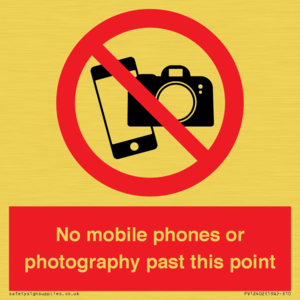 No mobile phones or photography past this point